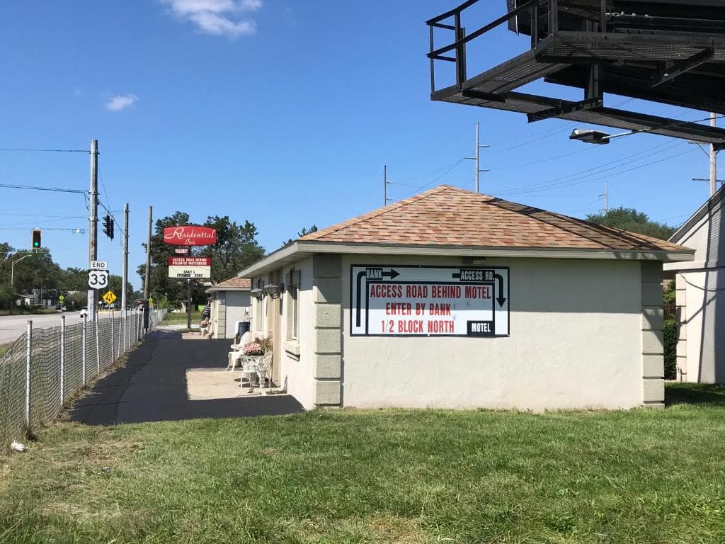 On-site parking area
